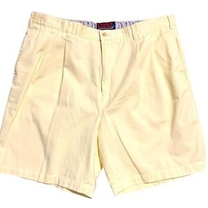Pivot Rules Mens Light Yellow Golf Shorts Size 40 Resort Wear